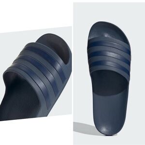 Adidas Men's Dark Blue Slide Sandals